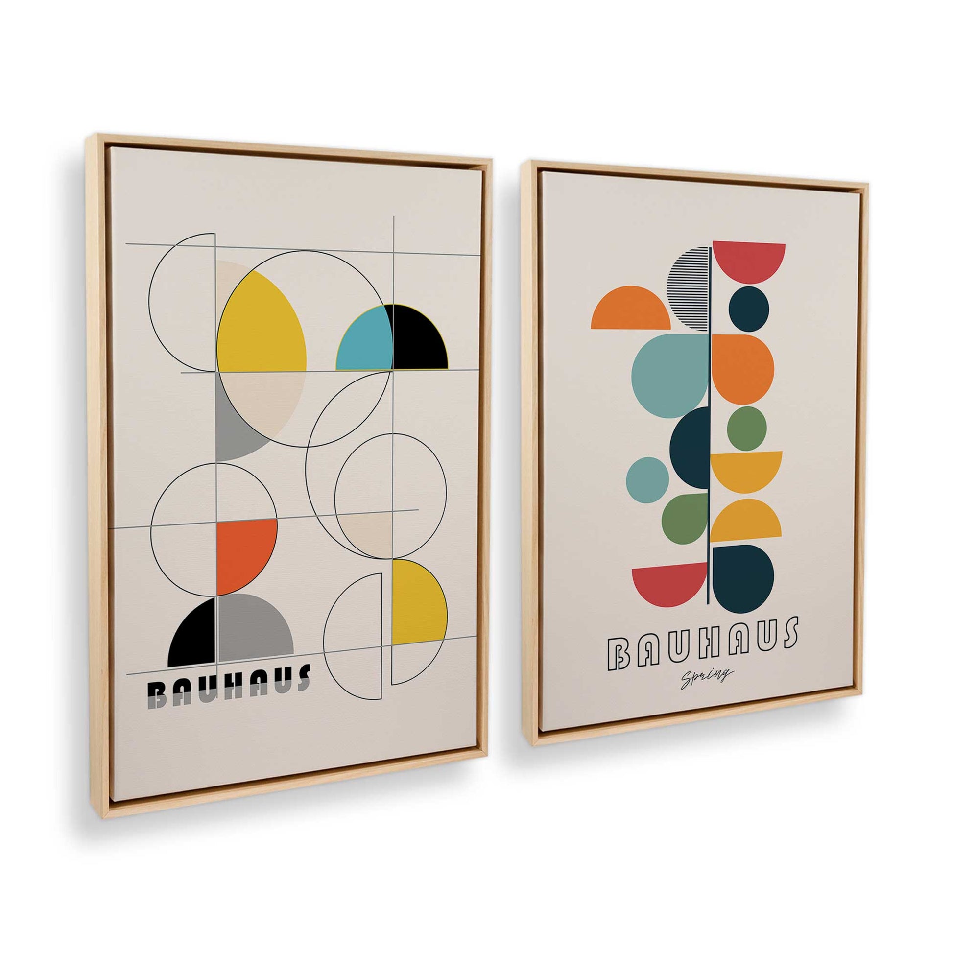 [Color:American Maple], Picture of art in a American Maple frame at an angle