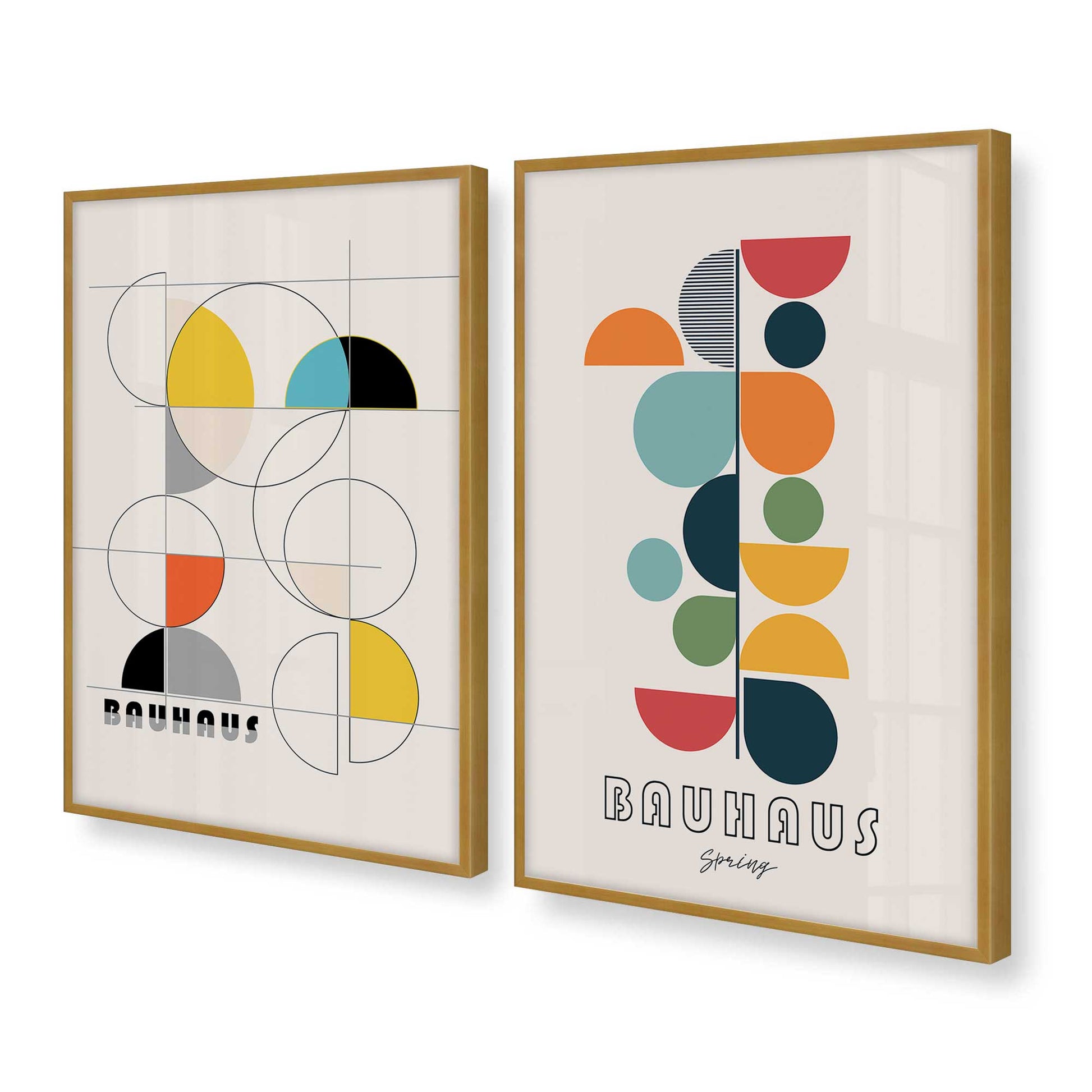 [Color:Polished Gold], Picture of art in a Polished Gold frame at an angle