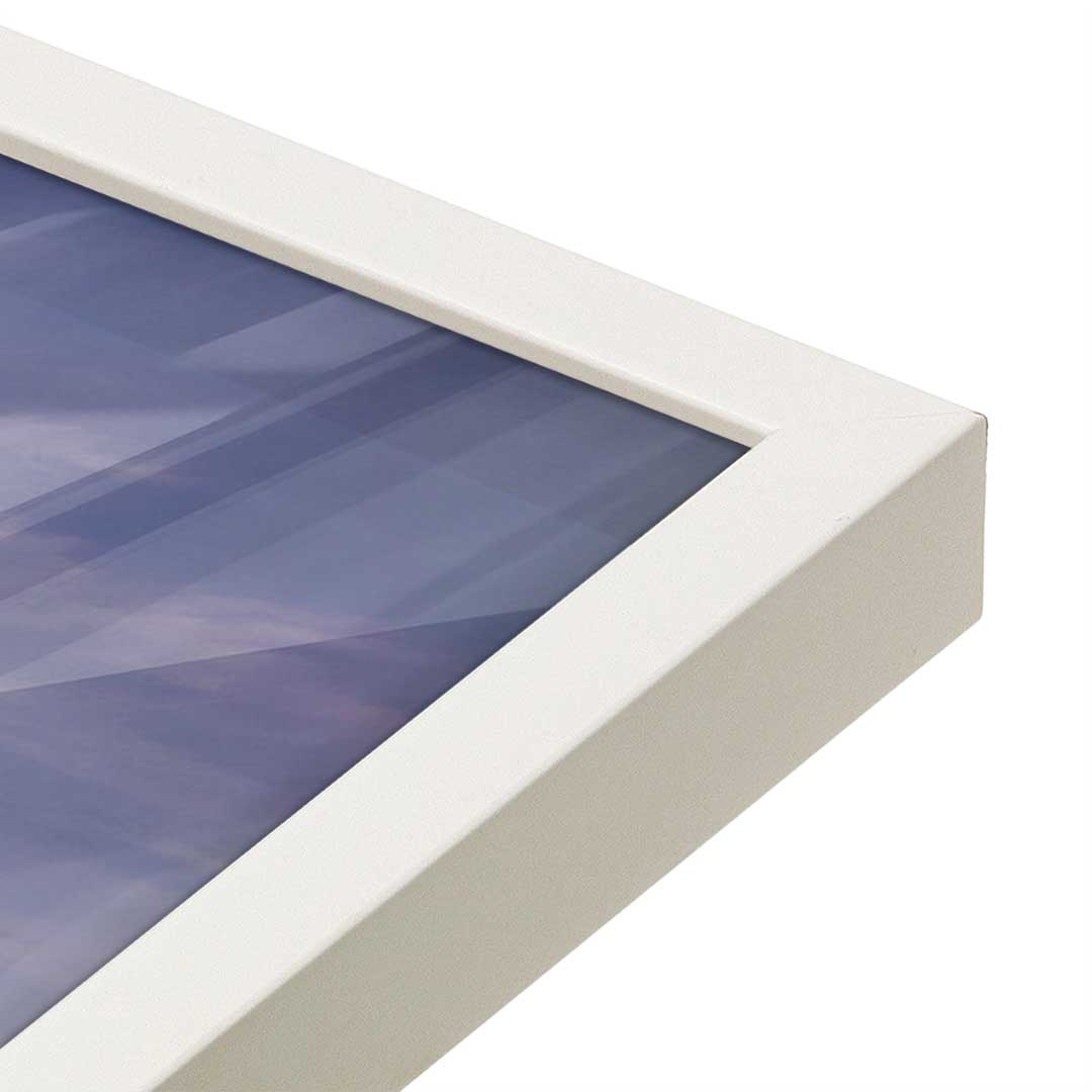 [Color:Opaque White], Picture of art in a Opaque White frame at an angle