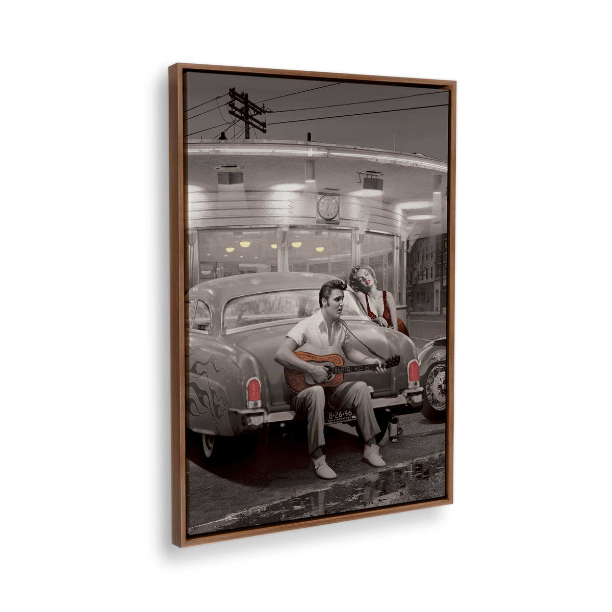[Color:Walnut], Picture of the corner of the art