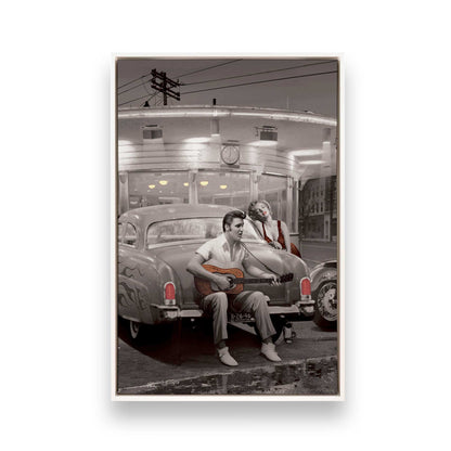 [Color:Opaque White], Picture of art in a White frame