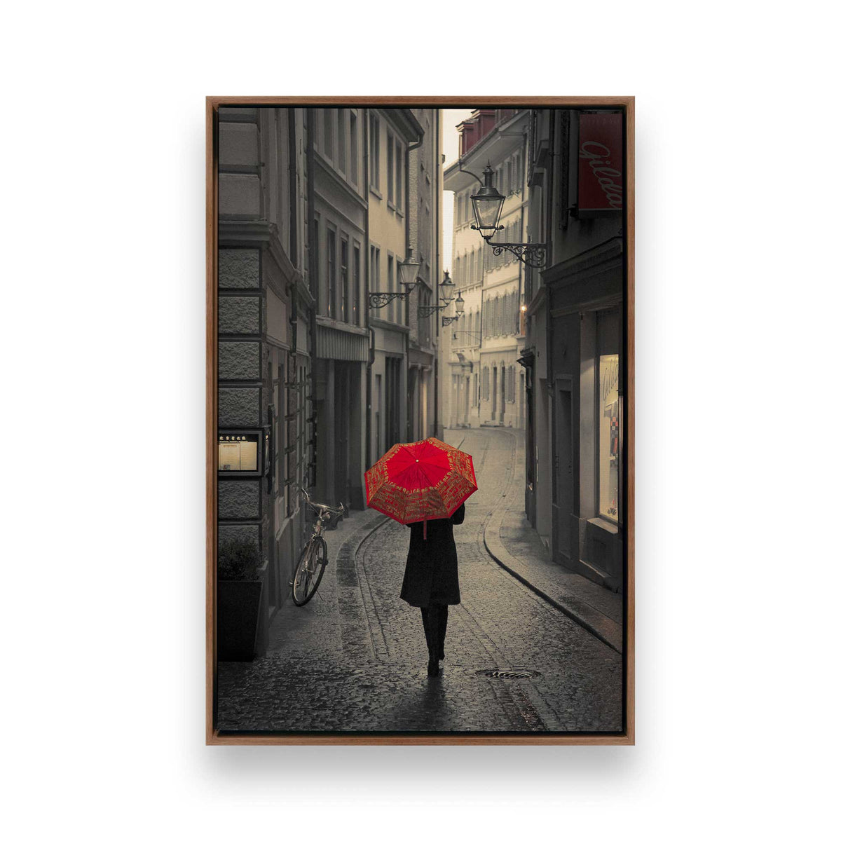 [Color:Walnut], Picture of art in a Walnut frame