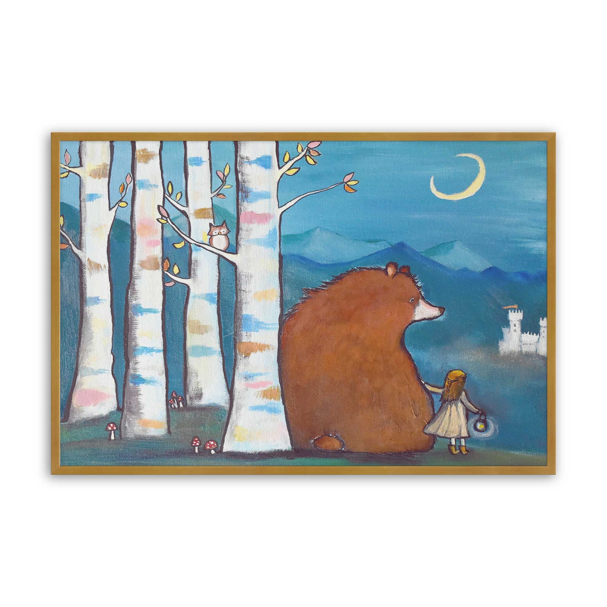 [Color:Polished Gold], Picture of art in a Polished Gold frame