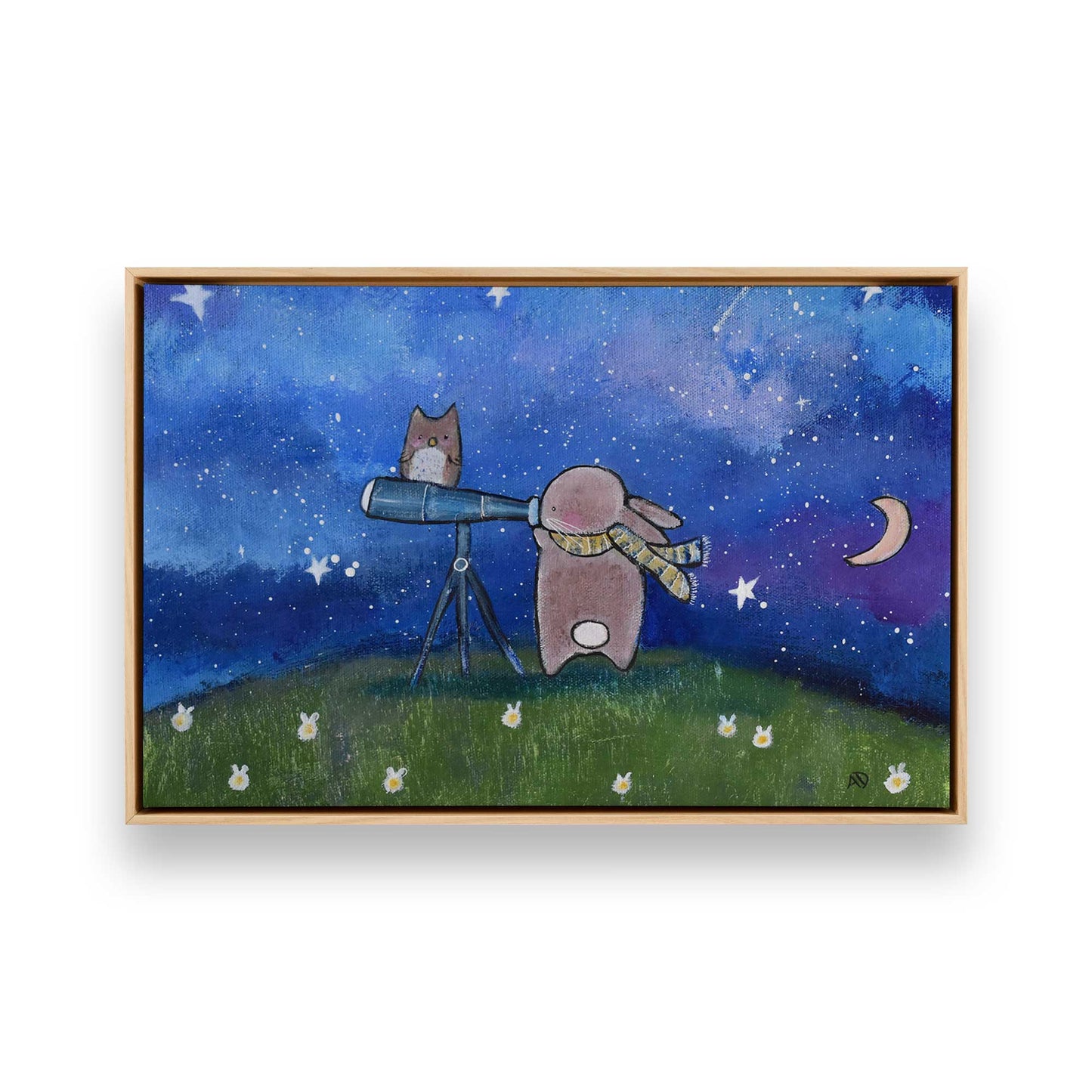 [Color:American Maple], Picture of art in a American Maple frame
