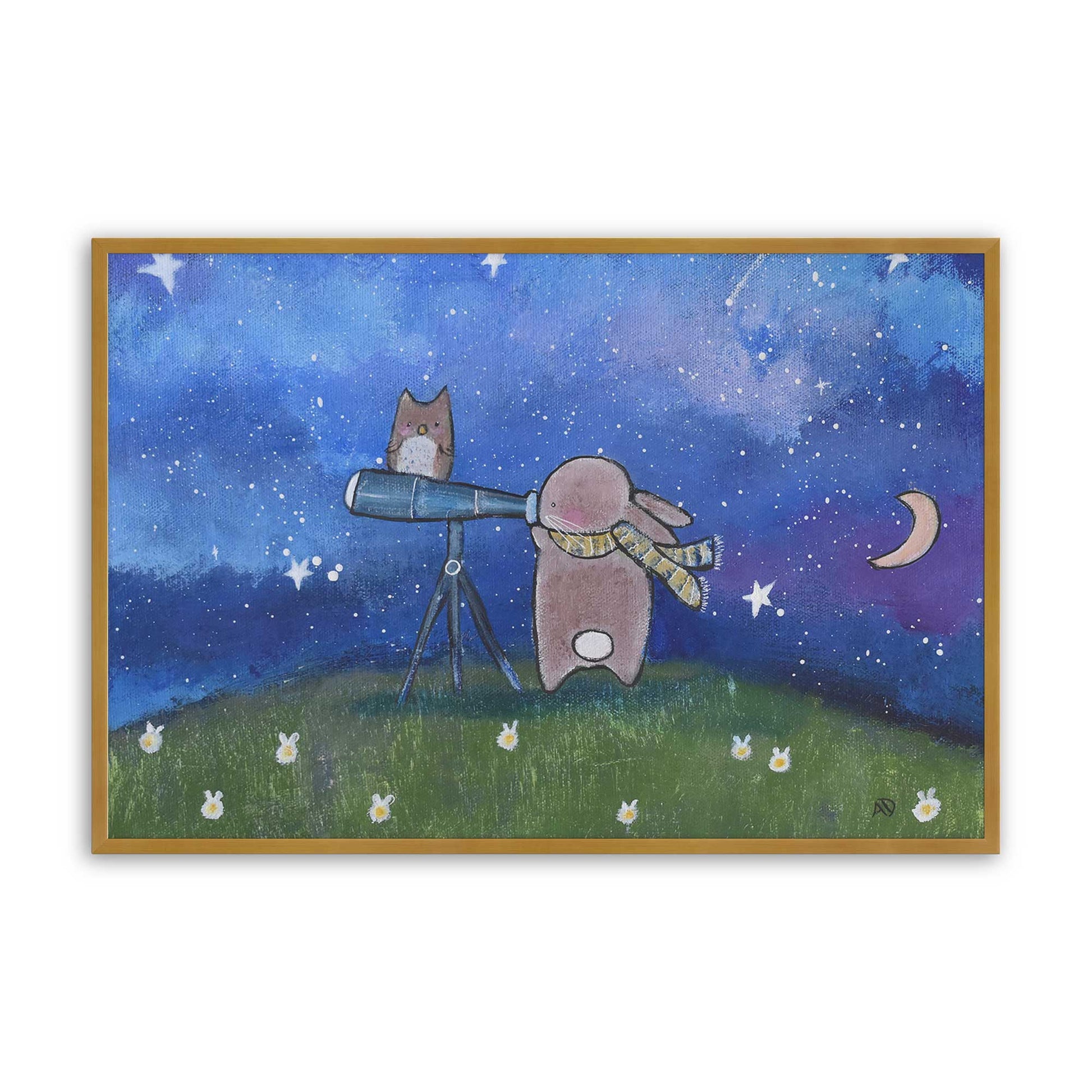 [Color:Polished Gold], Picture of art in a Polished Gold frame