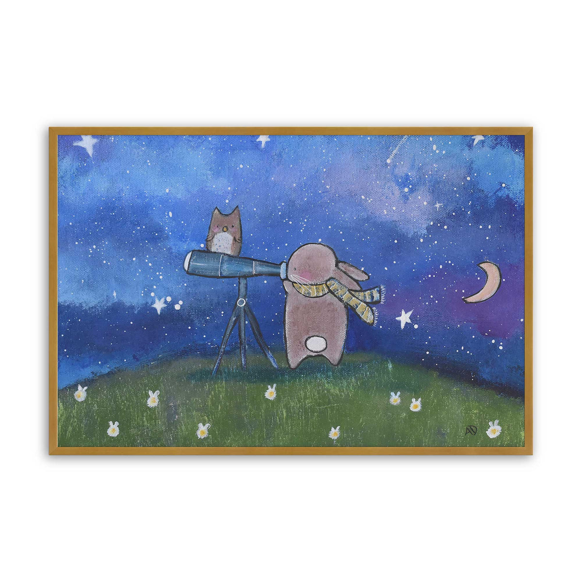 [Color:Polished Gold], Picture of art in a Polished Gold frame