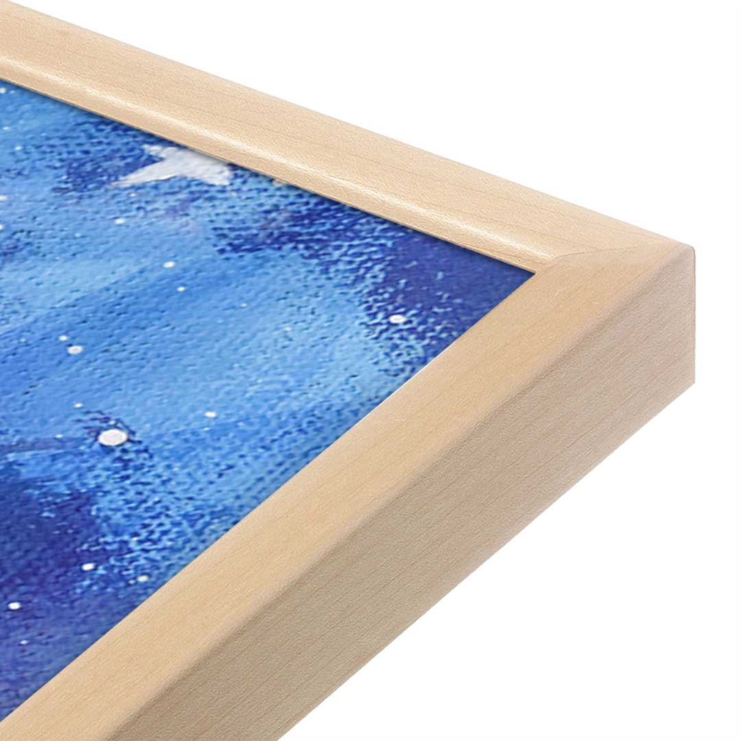 [Color:Raw Maple], Picture of art in a Raw Maple frame at an angle