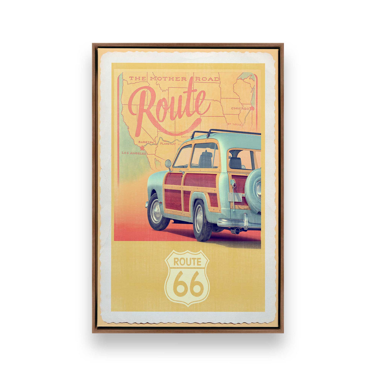 [Color:Walnut], Picture of art in a Walnut frame