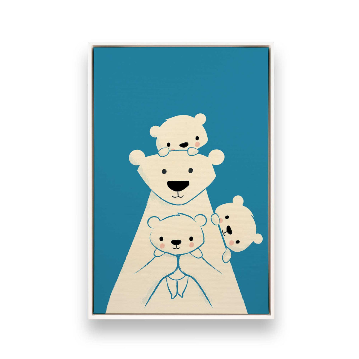 [Color:Opaque White], Picture of art in a White frame