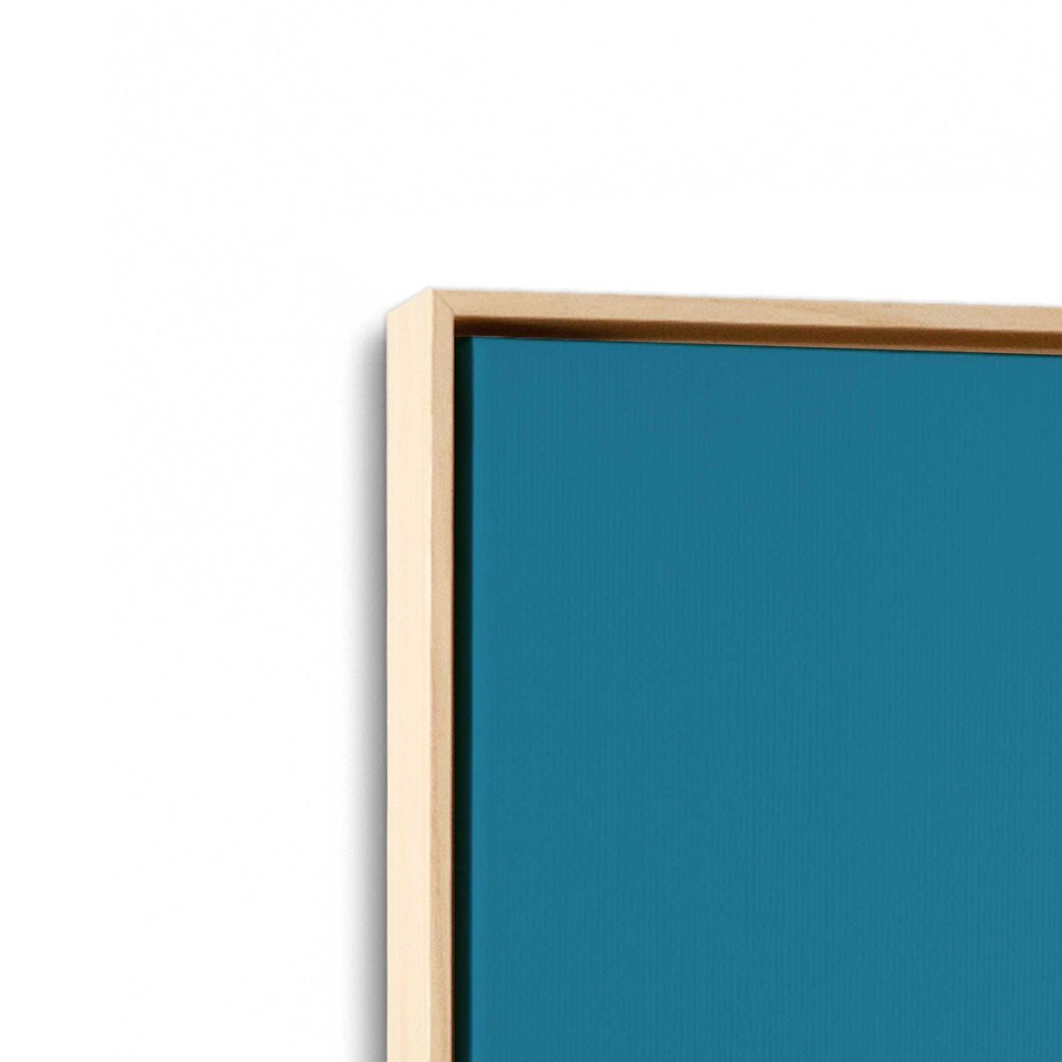 [Color:American Maple], Picture of art in a American Maple frame at an angle