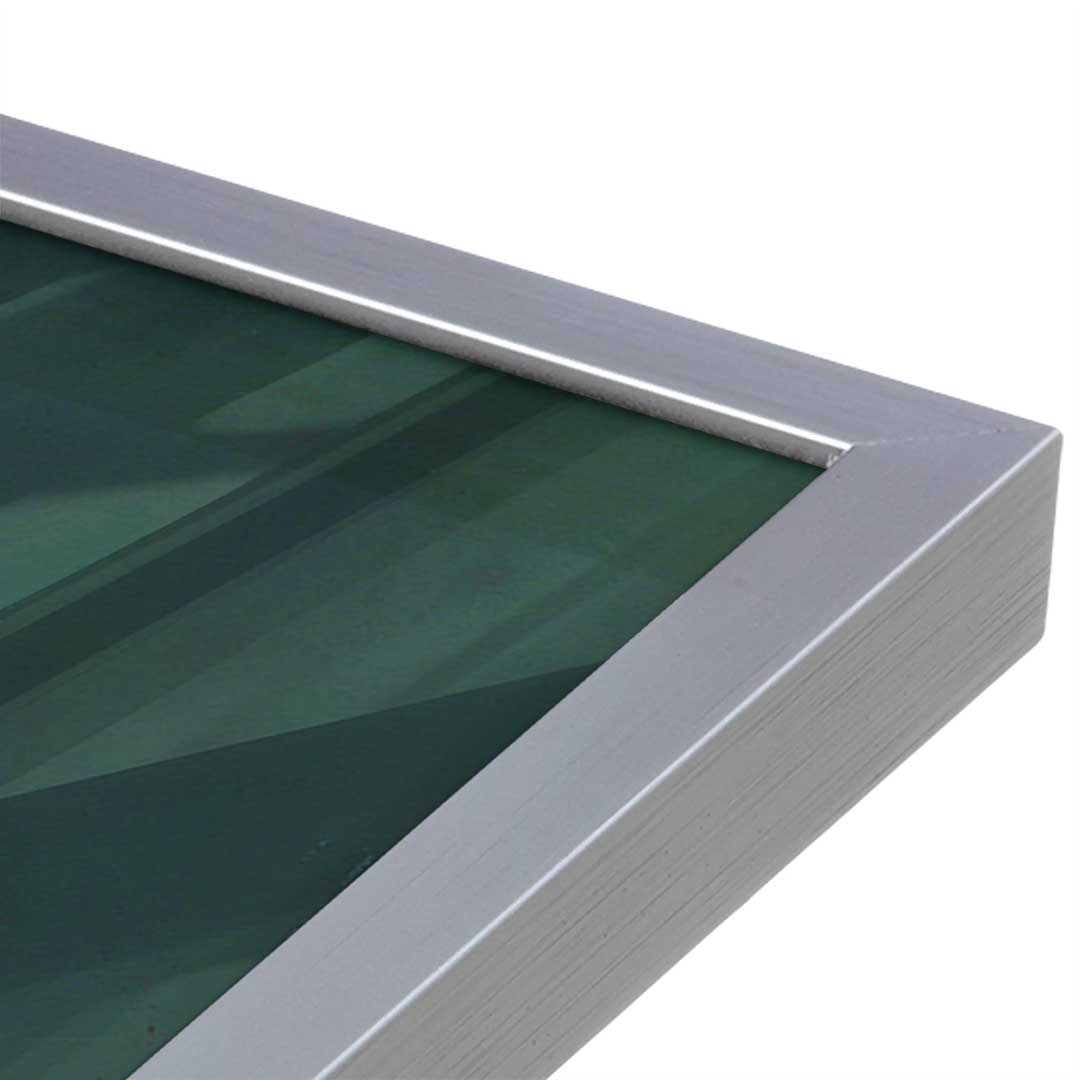 [Color:Polished Chrome], Picture of art in a Polished Chrome frame at an angle