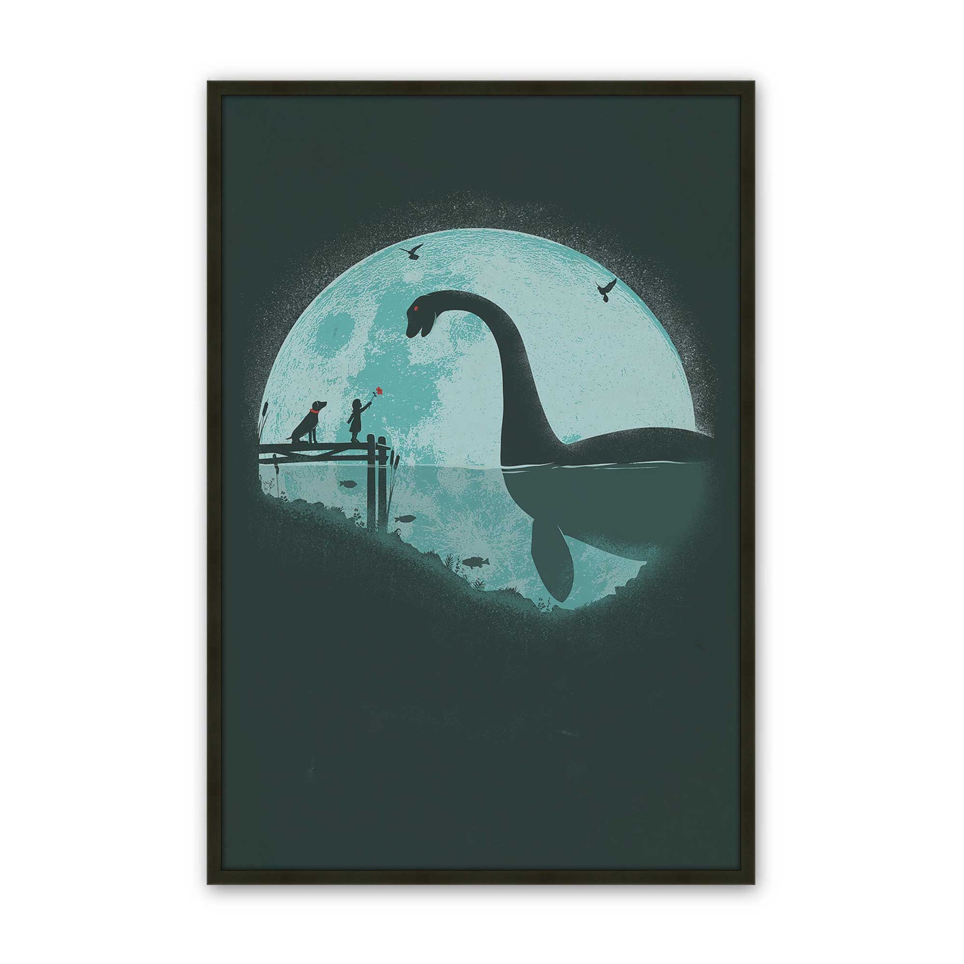 [Color:Satin Black], Picture of art in a Satin Black frame