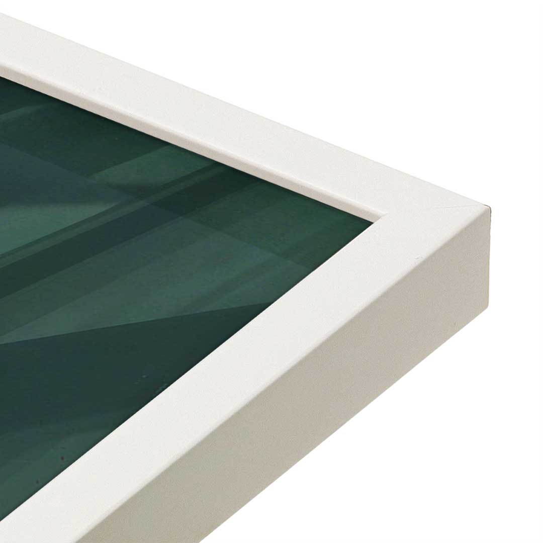 [Color:Opaque White], Picture of art in a Opaque White frame at an angle
