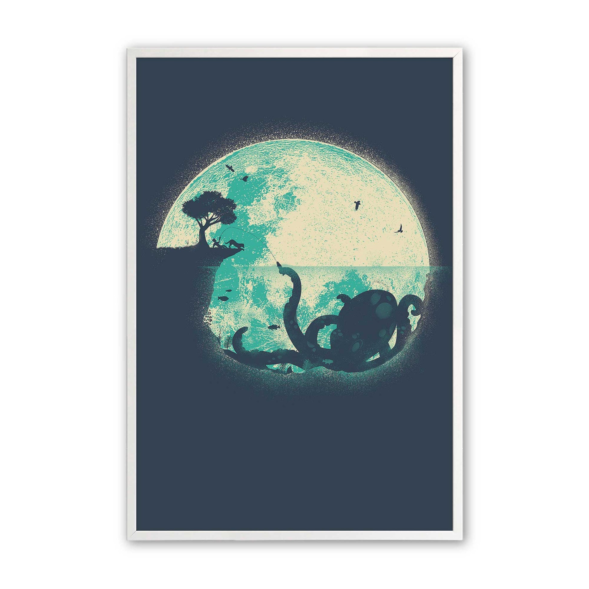 [Color:Opaque White], Picture of art in a Opaque White frame