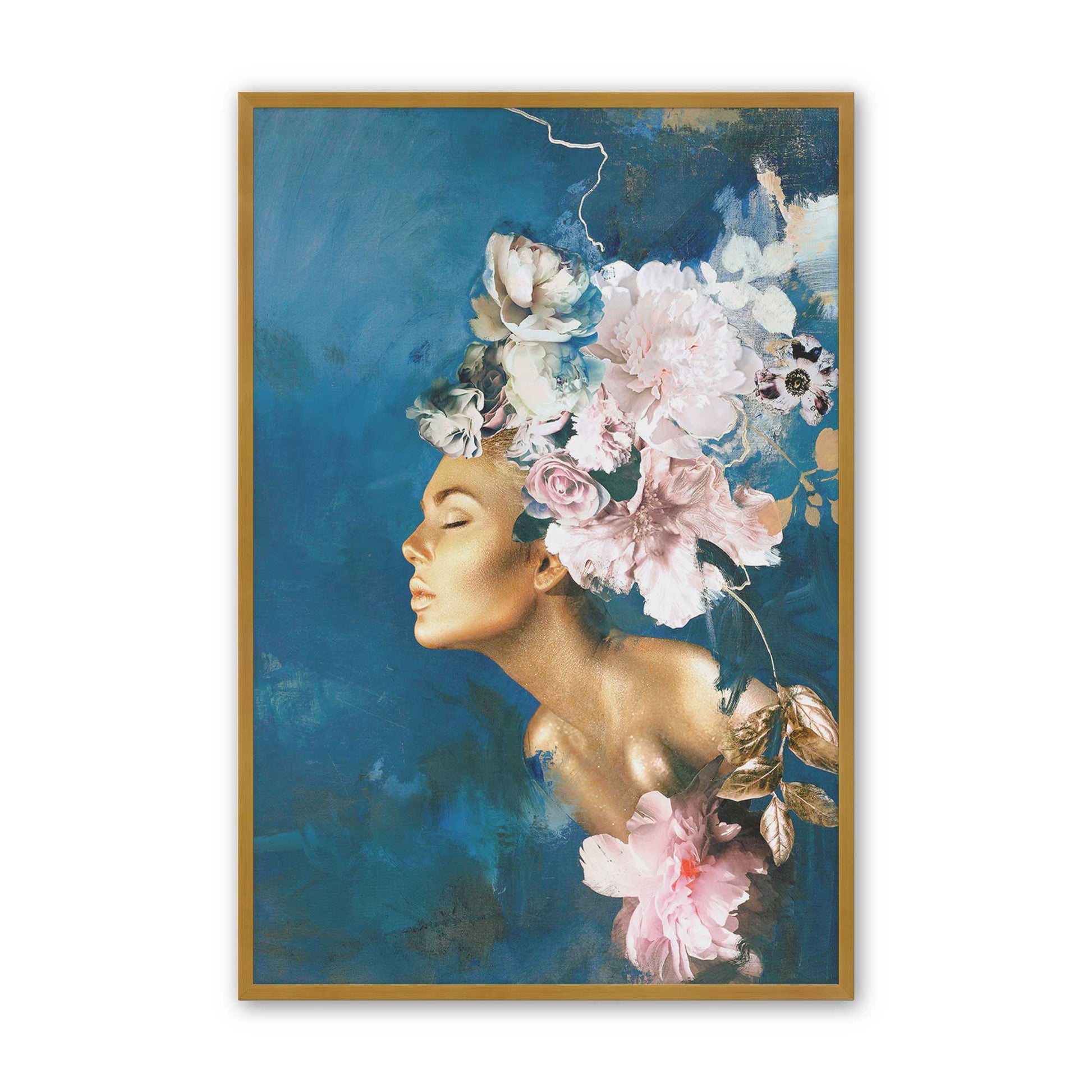 [Color:Polished Gold], Picture of art in a Polished Gold frame
