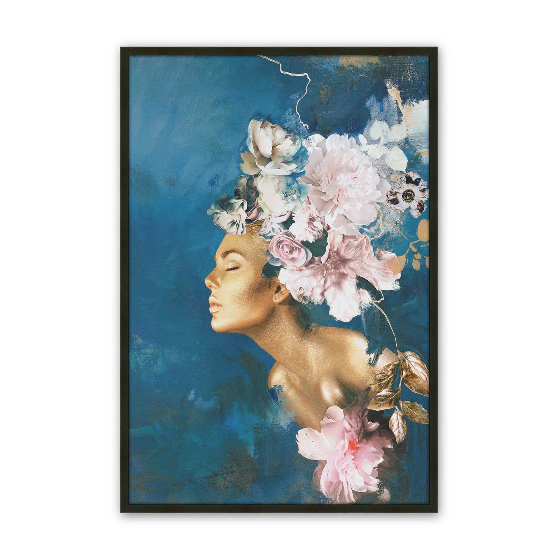 [Color:Satin Black], Picture of art in a Satin Black frame