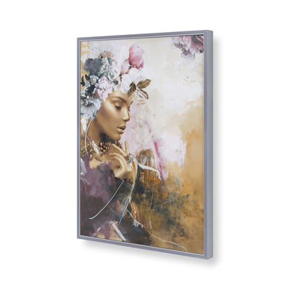 [Color:Polished Chrome], Picture of art in a Polished Chrome frame of the corner