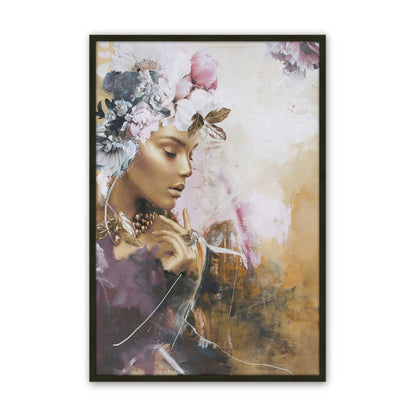 [Color:Satin Black], Picture of art in a Satin Black frame
