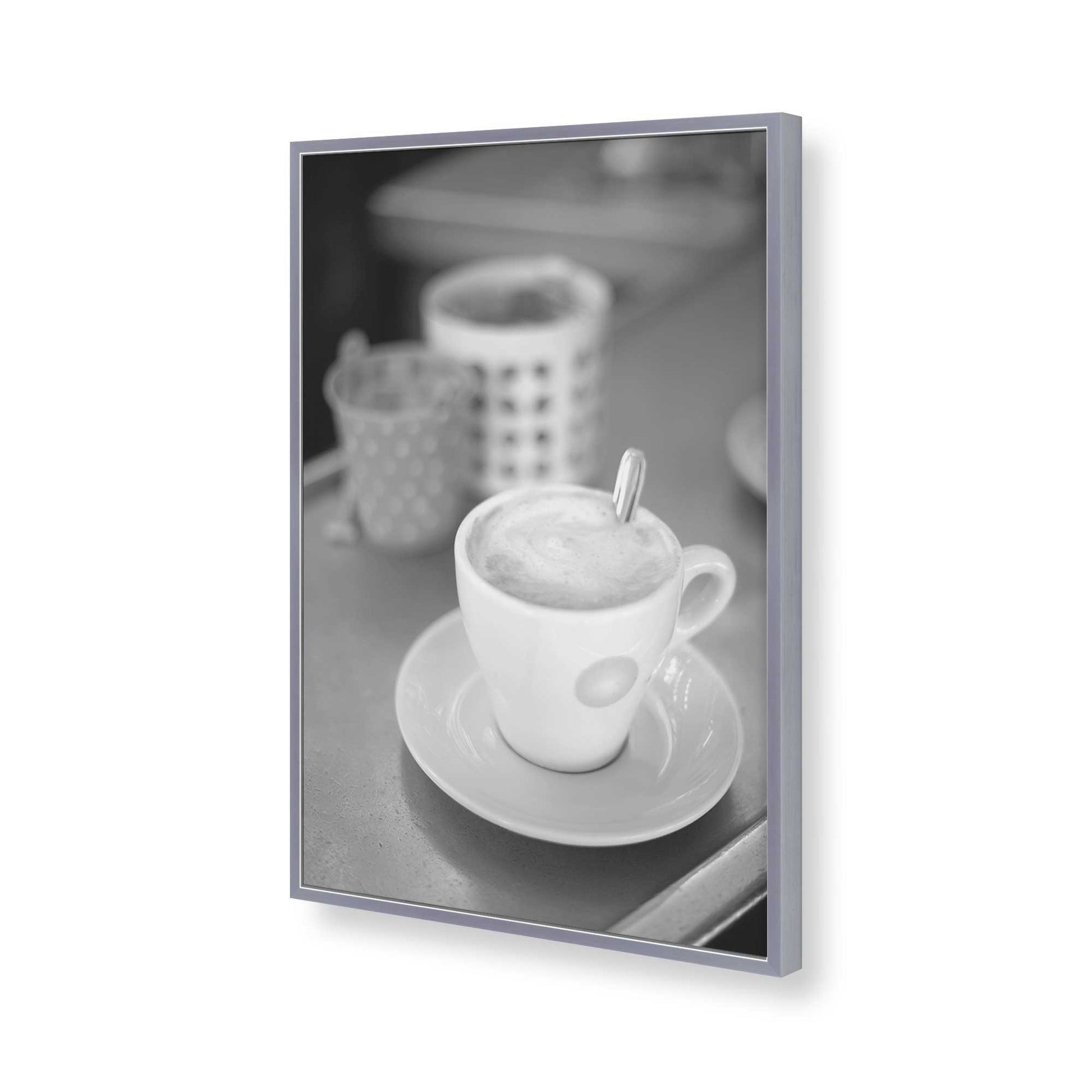 [Color:Polished Chrome], Picture of art in a Polished Chrome frame of the corner