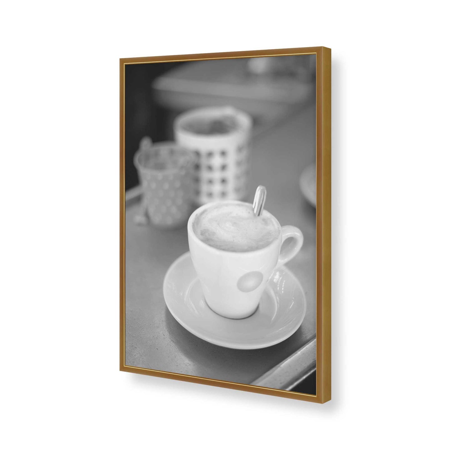 [Color:Polished Gold], Picture of art in a Polished Gold frame of the corner