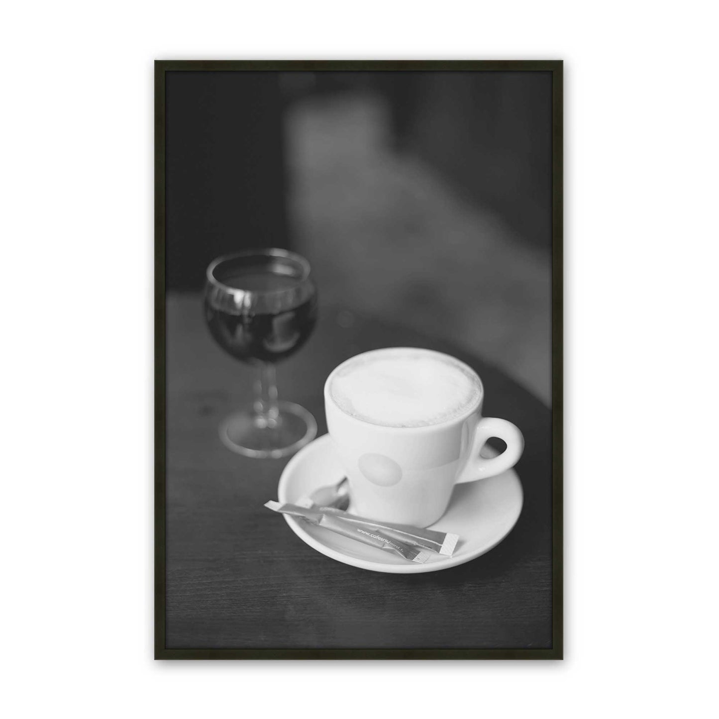 [Color:Satin Black], Picture of art in a Satin Black frame