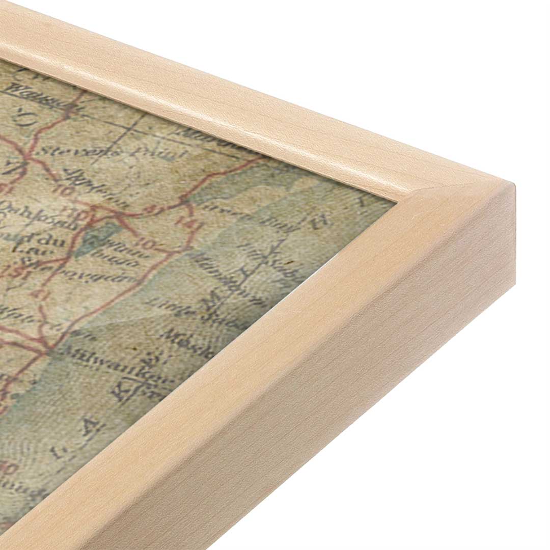 [Color:Raw Maple], Picture of art in a Raw Maple frame at an angle