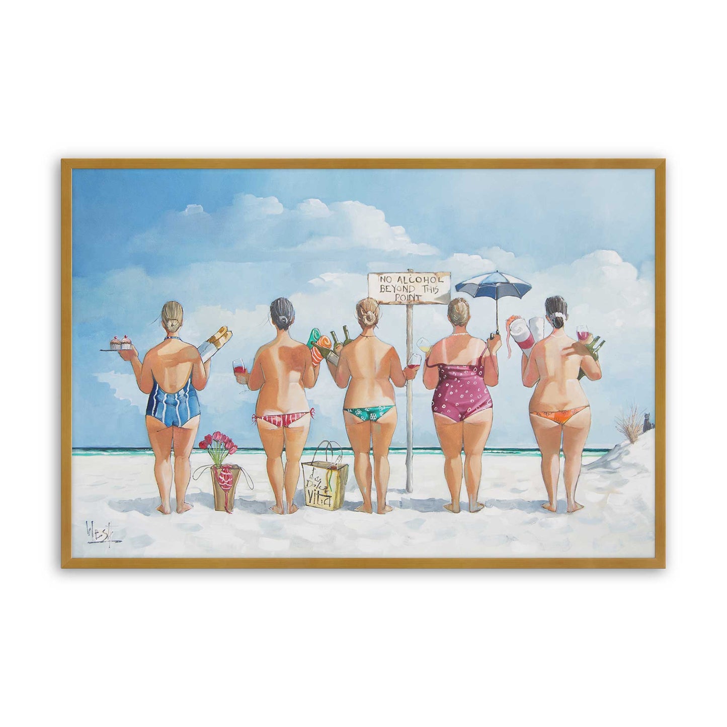 [Color:Polished Gold], Picture of art in a Polished Gold frame