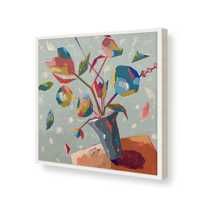[Color:Opaque White], Picture of art in a Opaque White frame of the corner