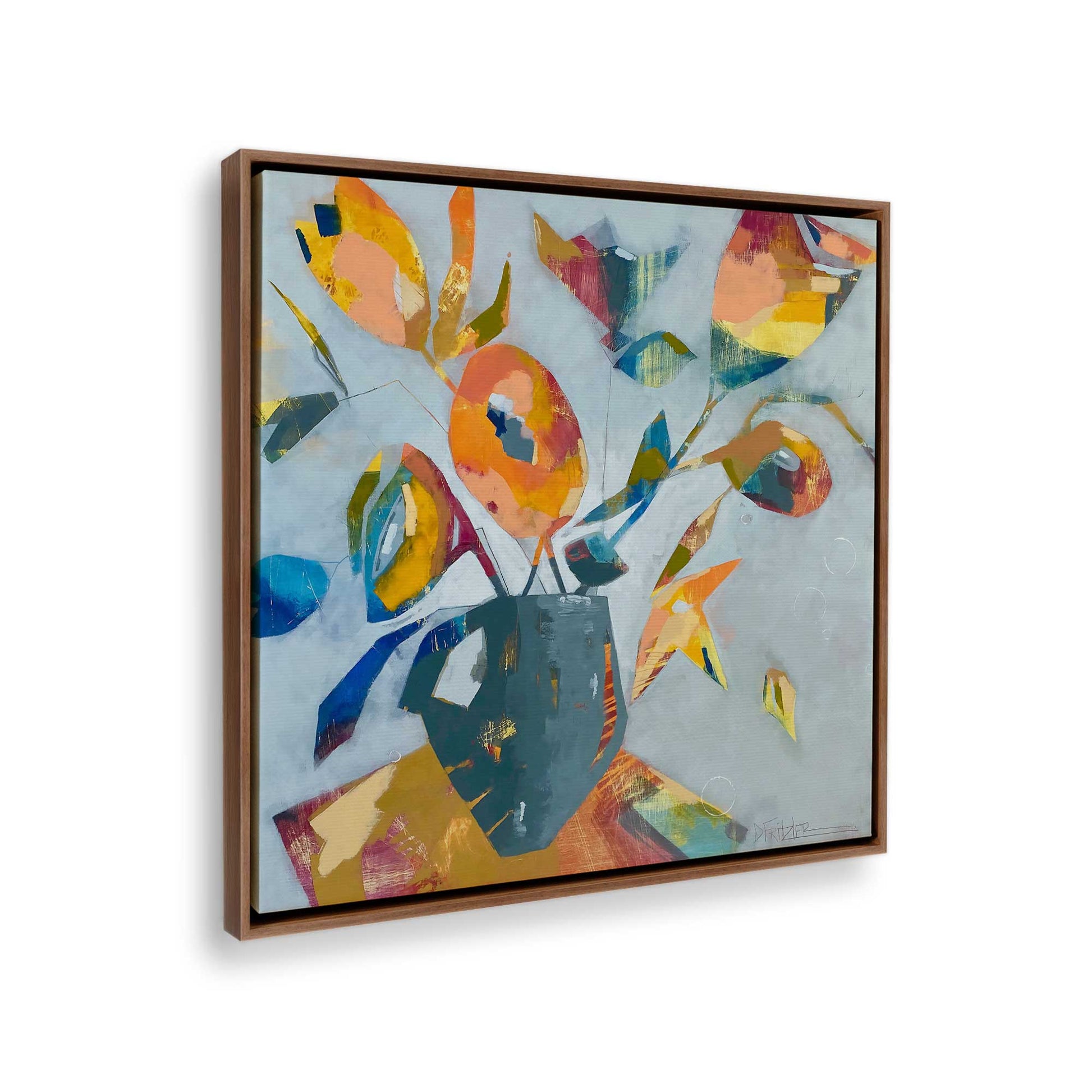 [Color:Walnut], Picture of the corner of the art