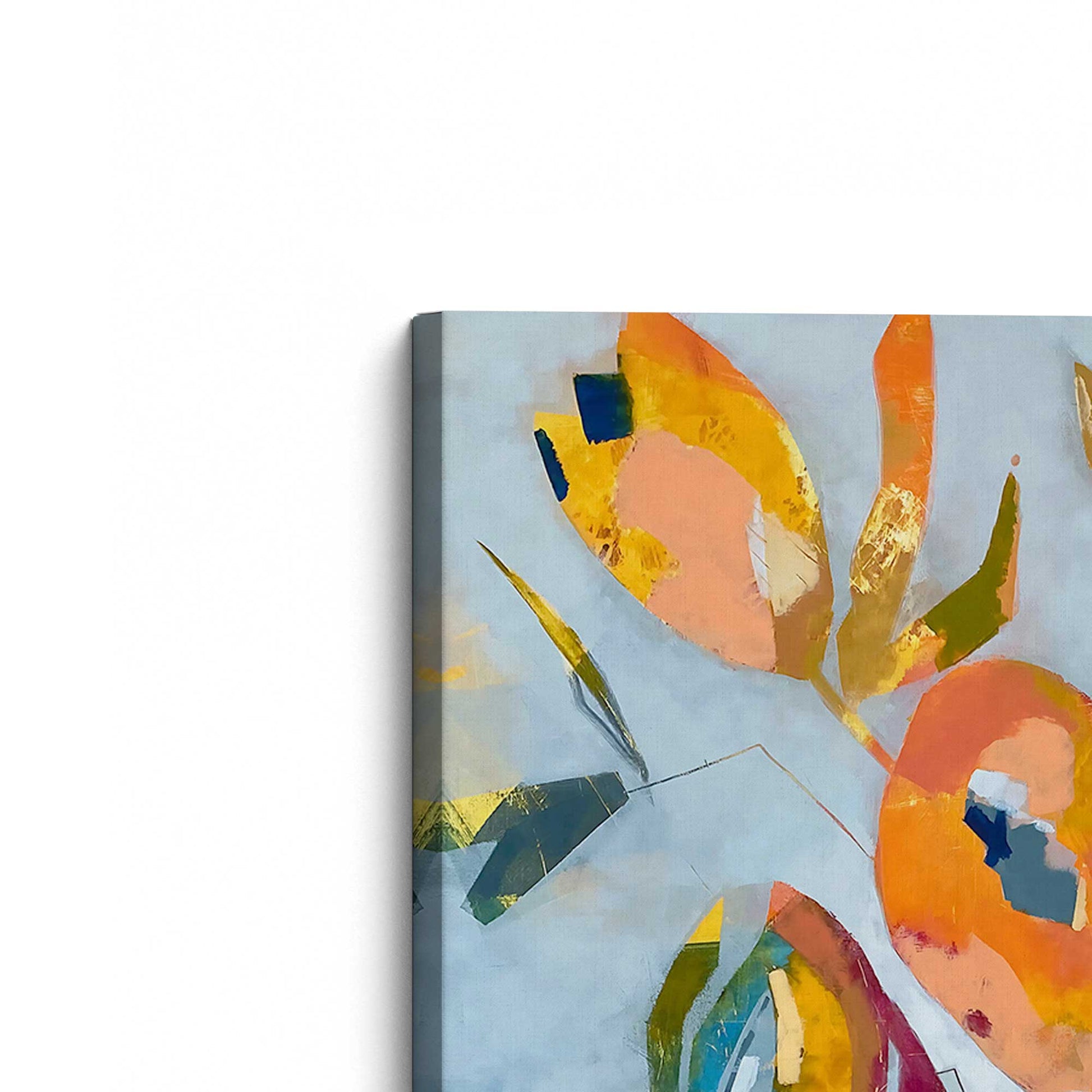 [Color:Stretched Canvas], Picture of the corner of the art