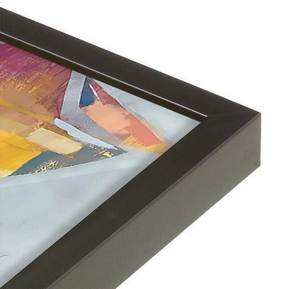 [Color:Satin Black], Picture of art in a Satin Black frame at an angle