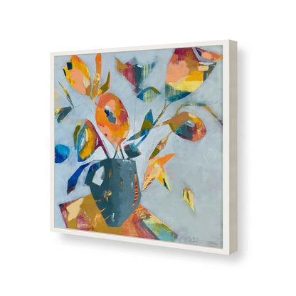 [Color:Opaque White], Picture of art in a Opaque White frame of the corner