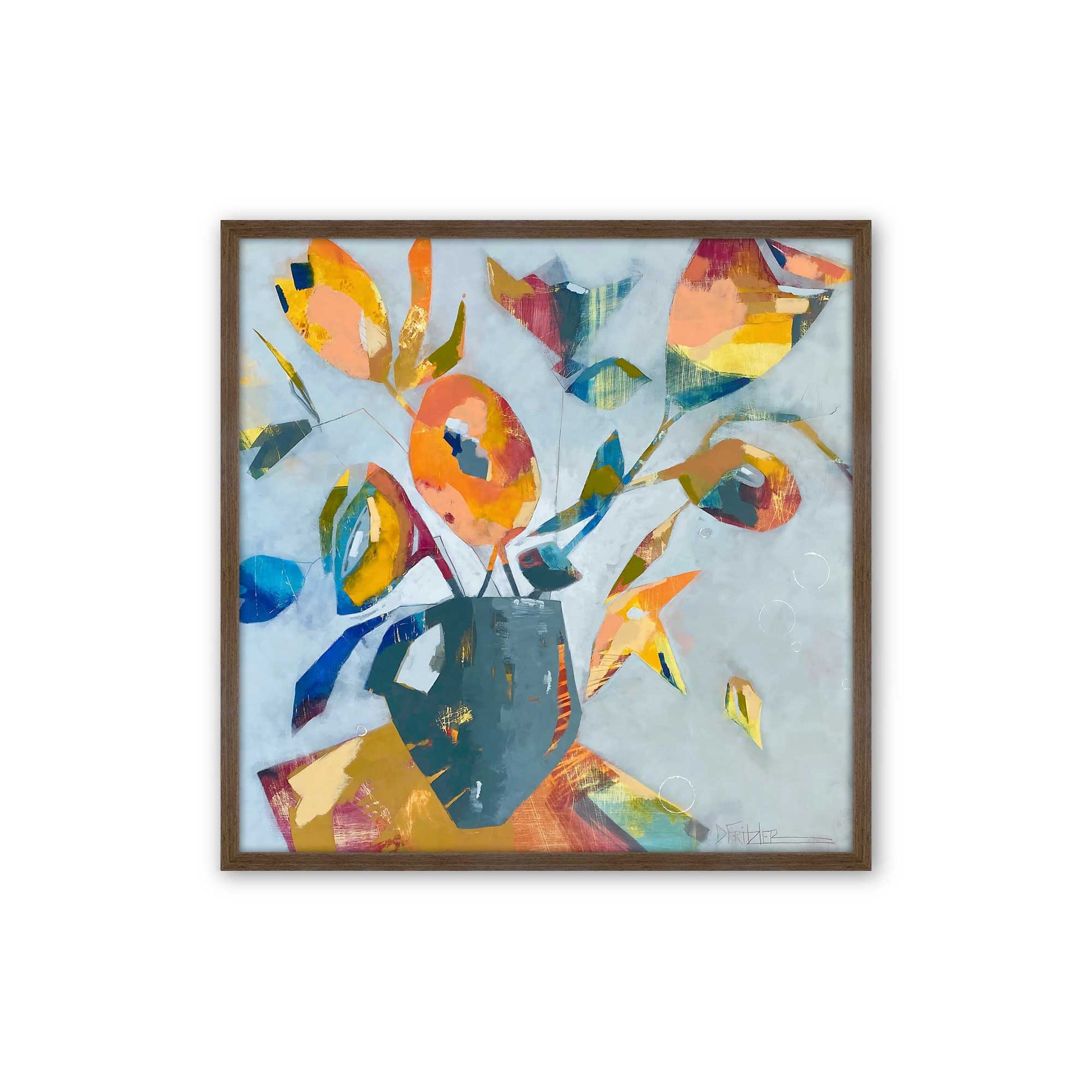 [Color:Walnut], Picture of art in a Walnut frame
