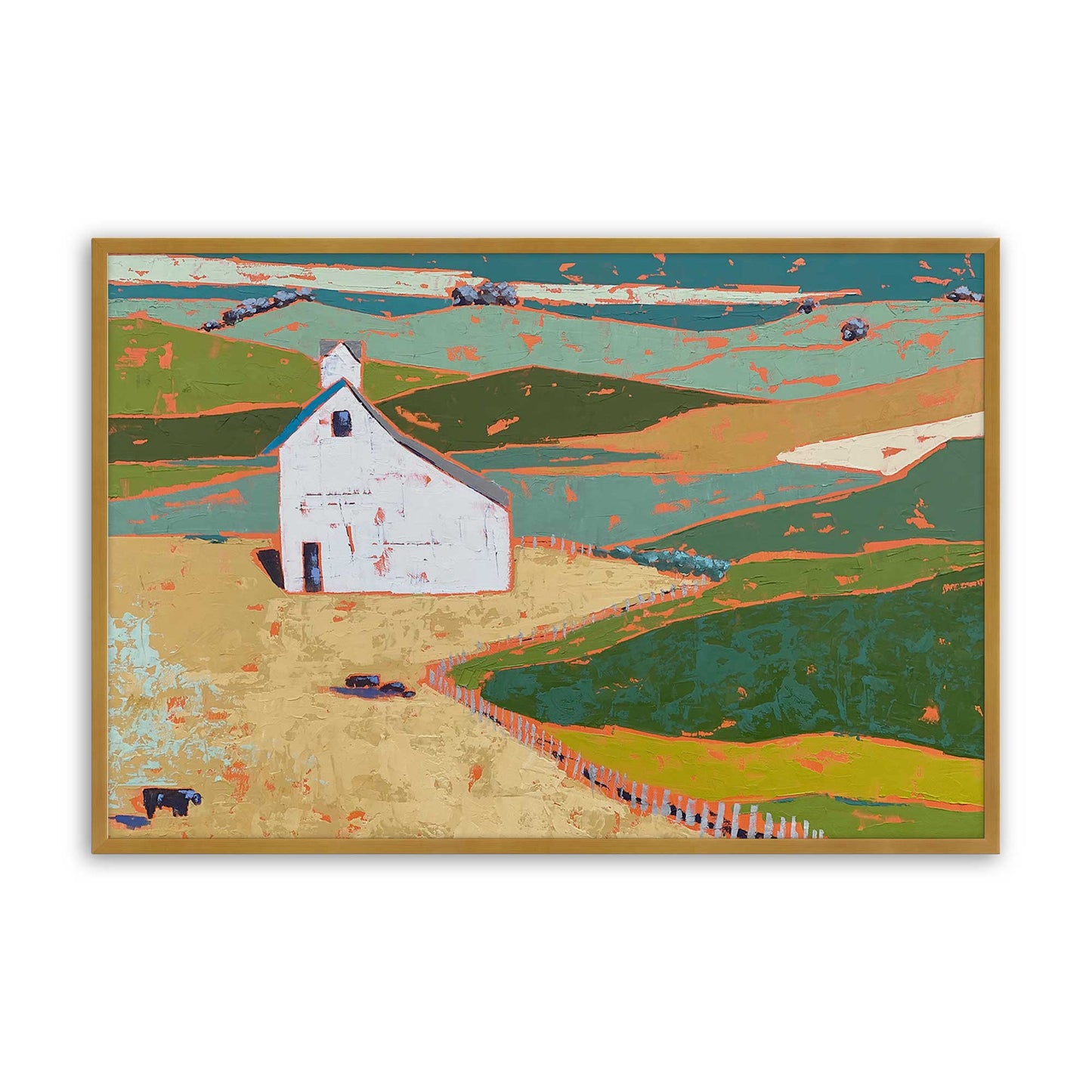 [Color:Polished Gold], Picture of art in a Polished Gold frame