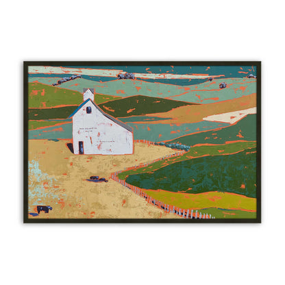 [Color:Satin Black], Picture of art in a Satin Black frame