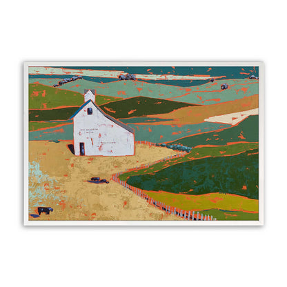 [Color:Opaque White], Picture of art in a Opaque White frame