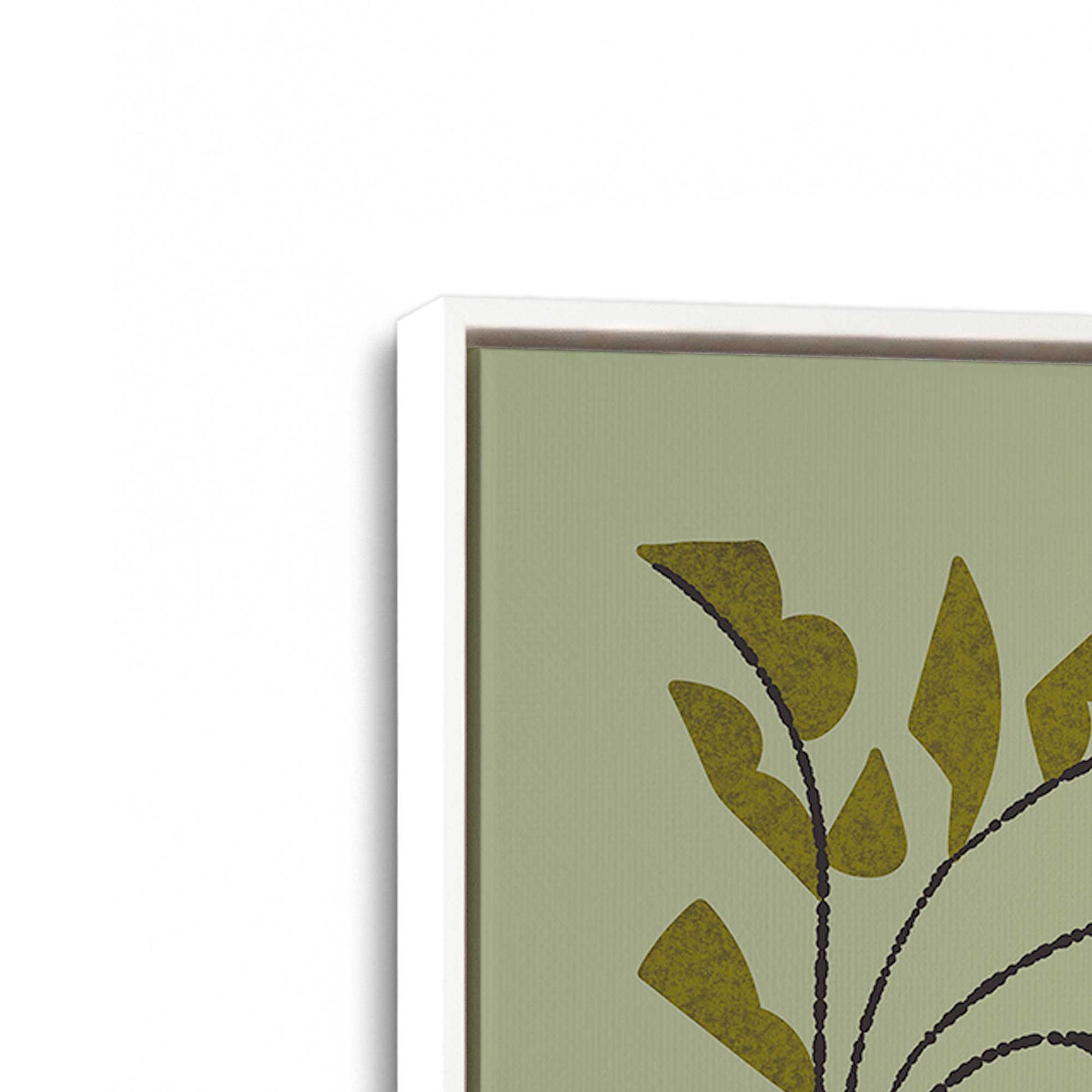 [Color:Opaque White], Picture of art in a White frame at an angle
