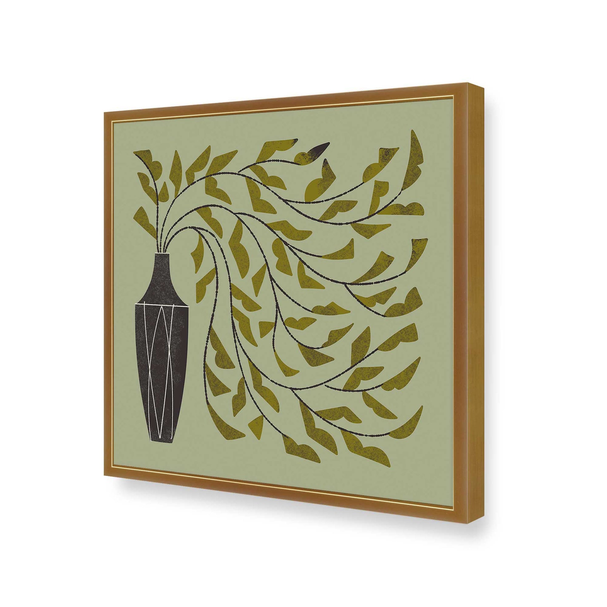 [Color:Polished Gold], Picture of art in a Polished Gold frame of the corner