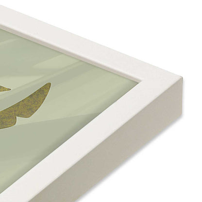 [Color:Opaque White], Picture of art in a Opaque White frame at an angle