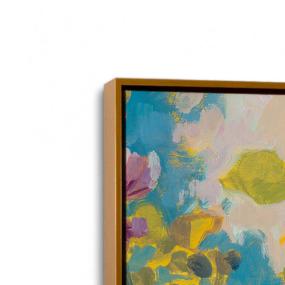 [Color:Polished Gold], Picture of art in a Polished Gold frame at an angle