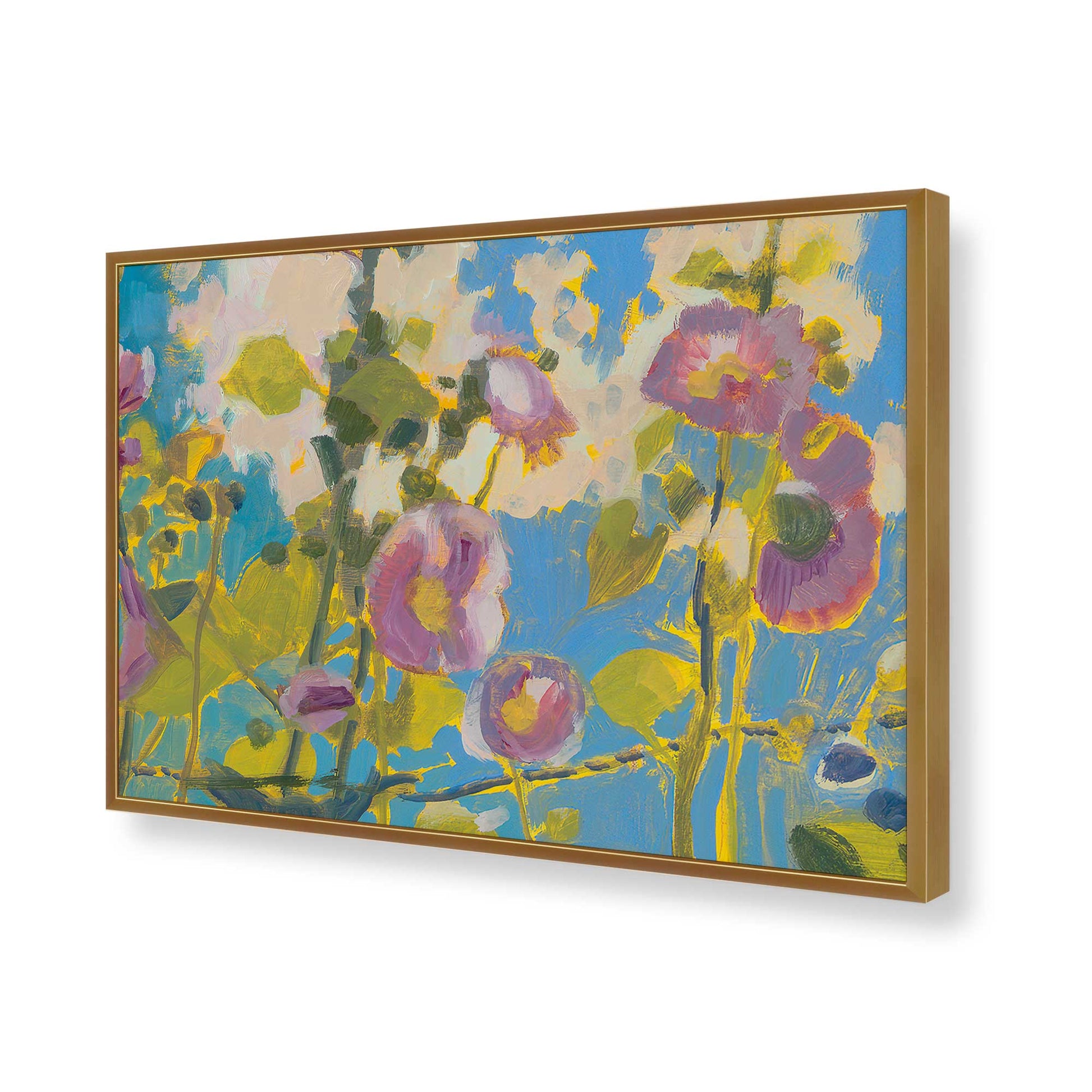 [Color:Polished Gold], Picture of art in a Polished Gold frame of the corner
