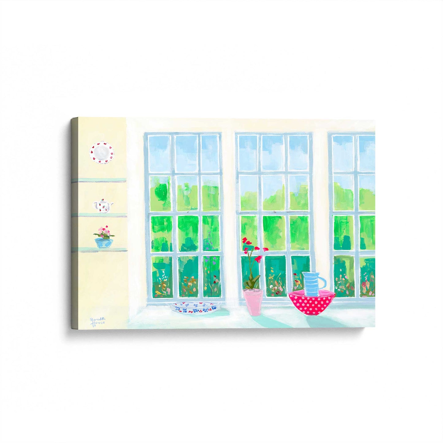 [Color:Stretched Canvas], Picture of art at an angle