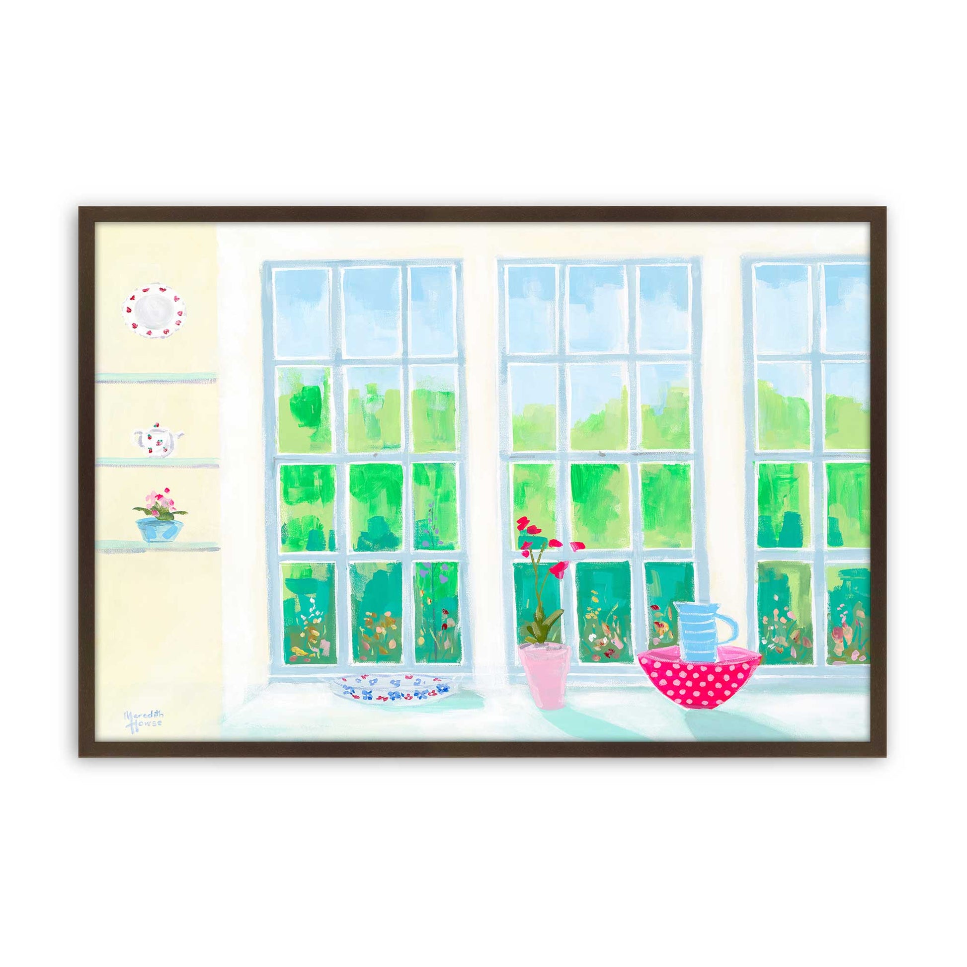 [Color:Brown], Picture of art in a Brown frame