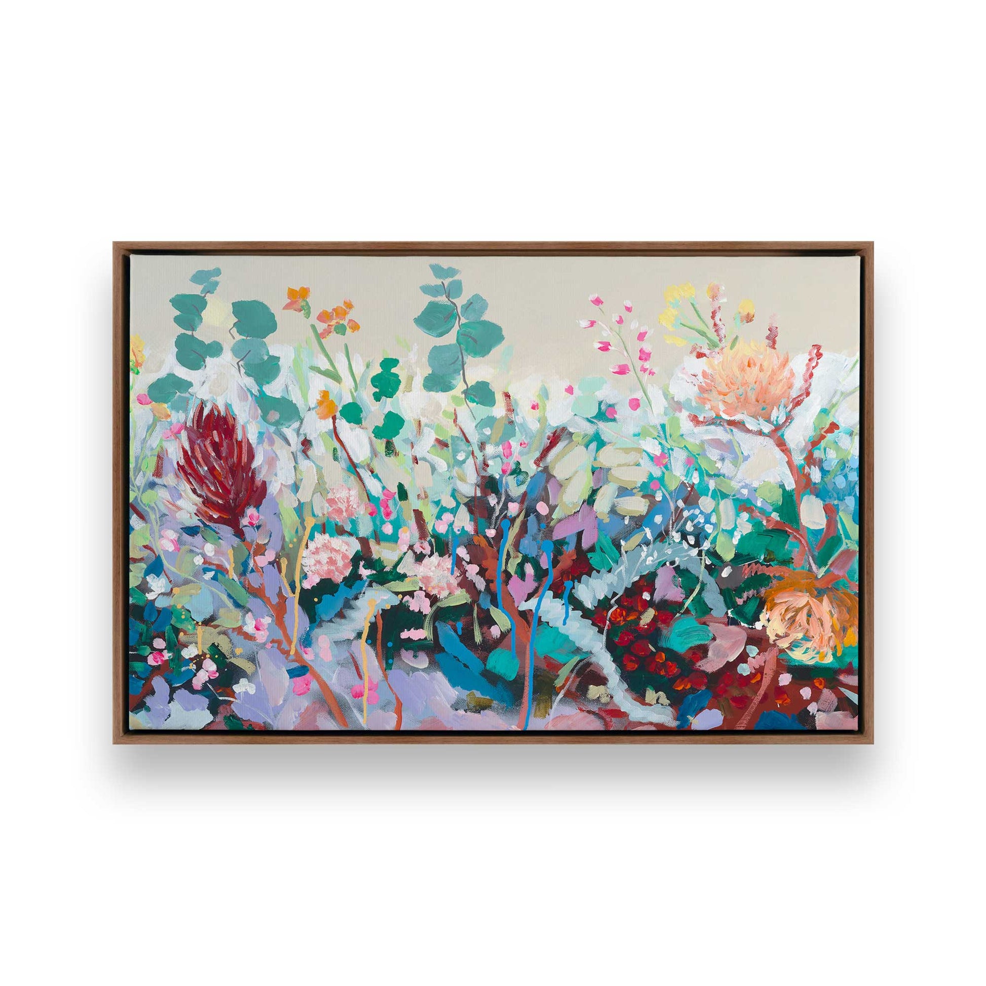 [Color:Walnut], Picture of art in a Walnut frame