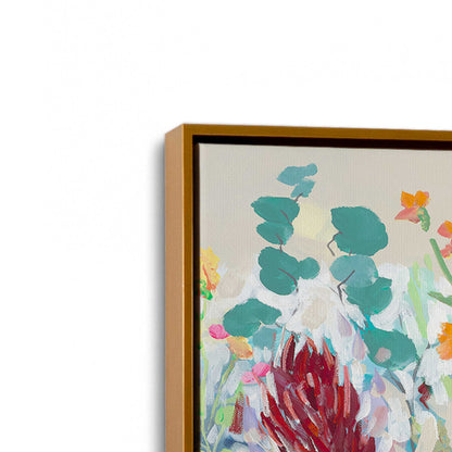 [Color:Polished Gold], Picture of art in a Polished Gold frame at an angle