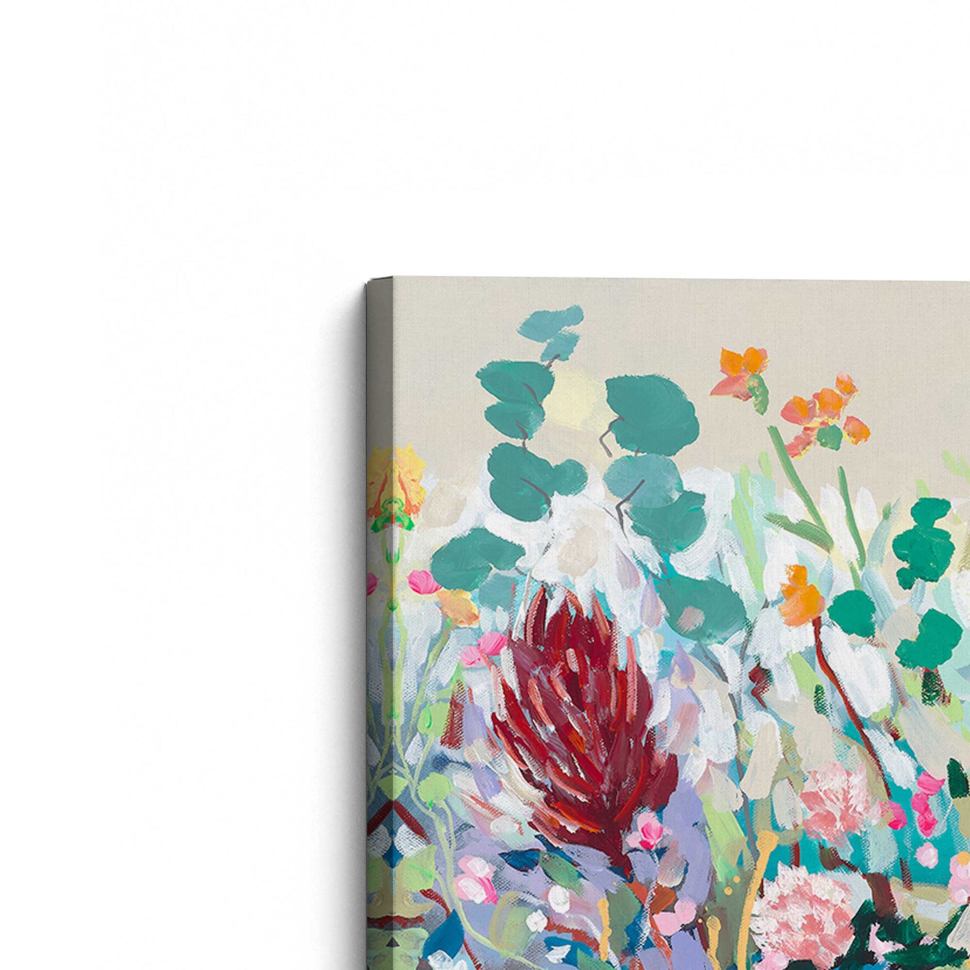 [Color:Stretched Canvas], Picture of the corner of the art