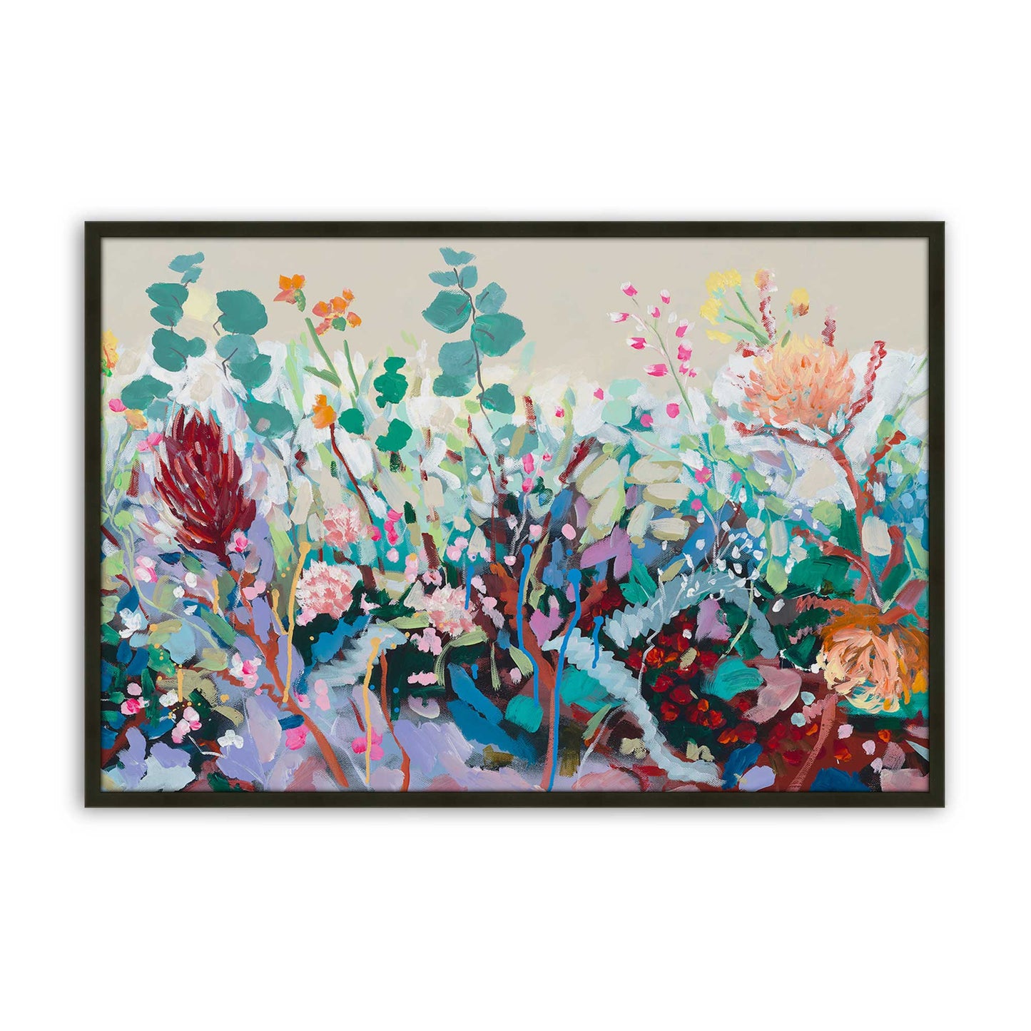 [Color:Satin Black], Picture of art in a Satin Black frame