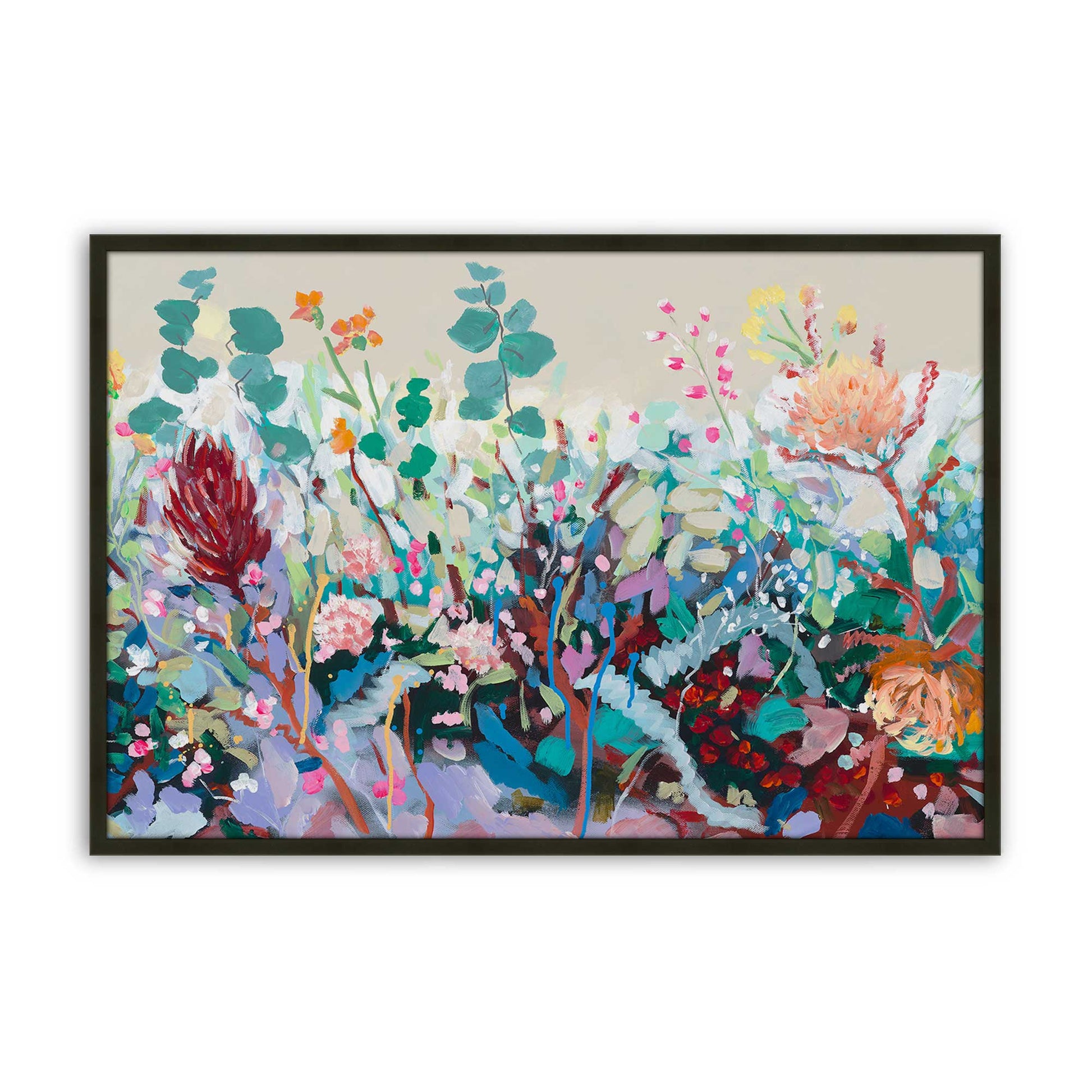 [Color:Satin Black], Picture of art in a Satin Black frame