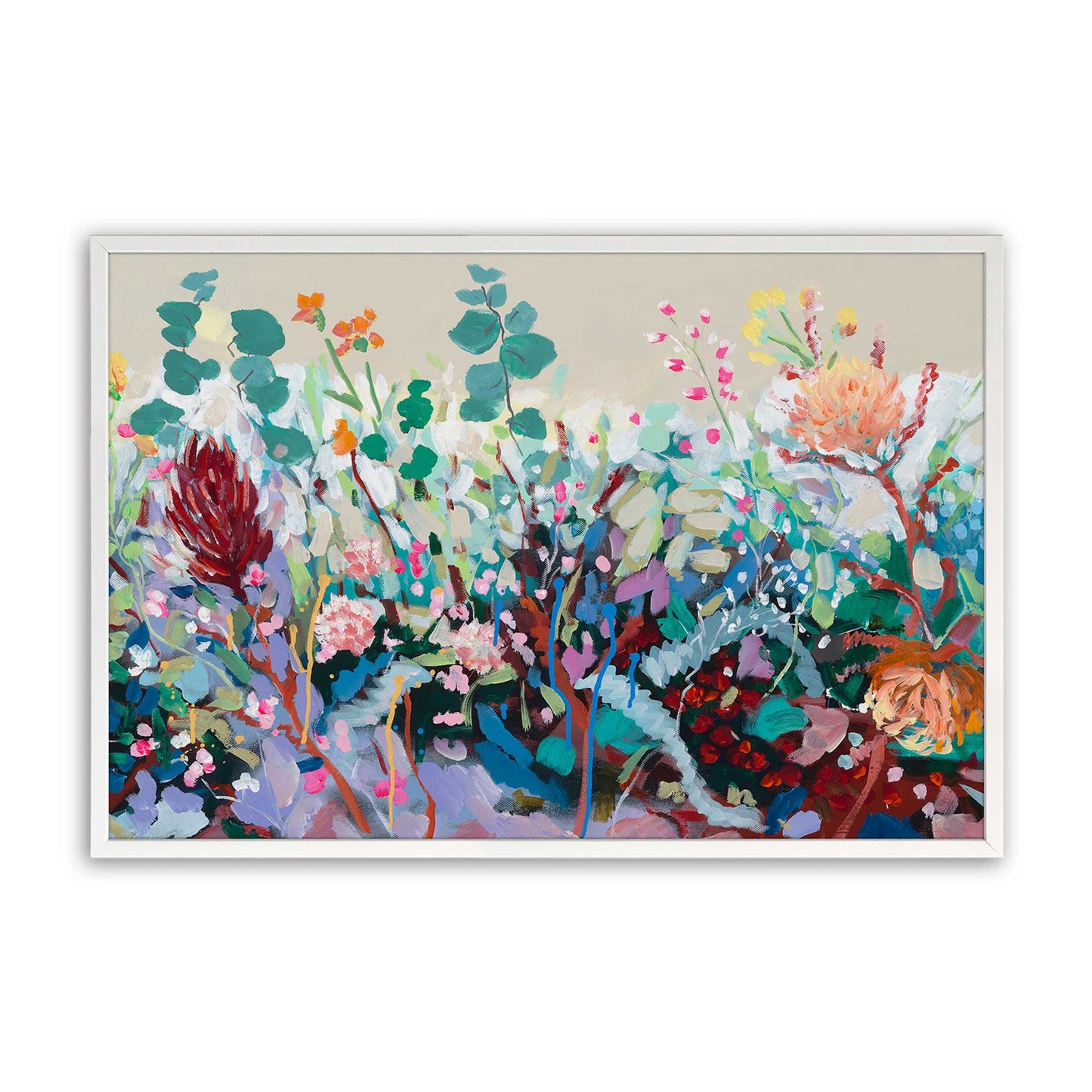 [Color:Opaque White], Picture of art in a Opaque White frame