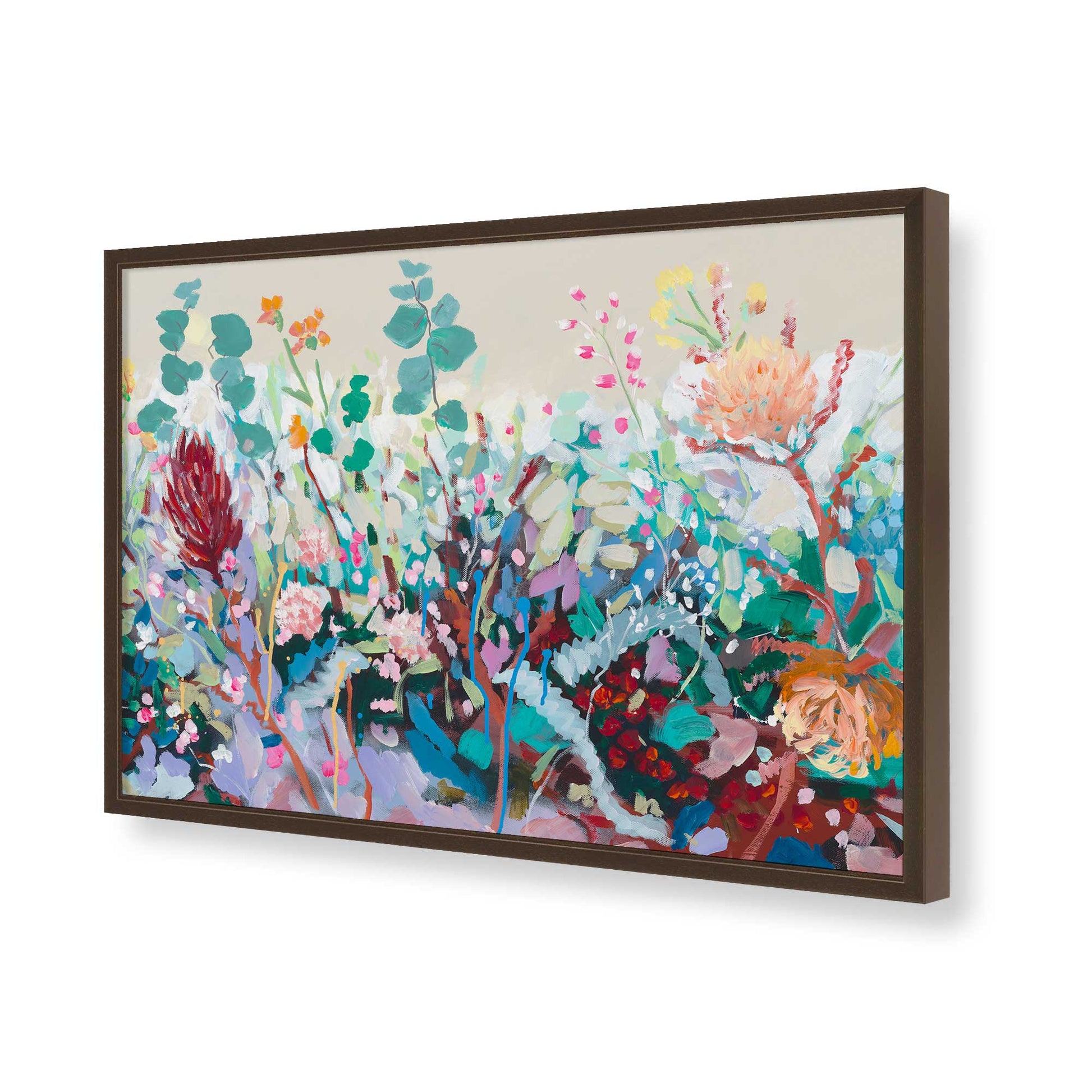 [Color:Belvinder Brown], Picture of art in a Belvinder Brown frame of the corner